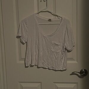White crop top